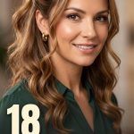 18 Medium Length Hairstyles for School in Easy Half-Up Ties