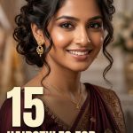 15 Hairstyles for Medium Length Hair for Saree Functions