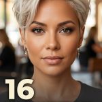 16 Pixie Hairstyles for Round Faces with Textured Top Volume