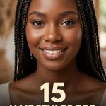 15 Hairstyles for Black Girls Kids 10 11 in Knotless Braids