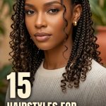 15 Hairstyles for Island Twist Braids with Boho Curls