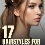 17 Hairstyles for School Half Up Half Down in Clips and Ties