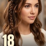 18 Hair Down Hairstyles for School with Front Accent Braids