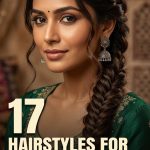 17 Hairstyles for Anarkali Dress Looks in Classic Braids