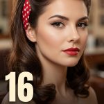 16 Pin Up Hairstyles for Long Hair with Retro Bandanas