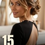 15 Hairstyles for Open Back Dress to Show Off Back Details