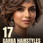 17 Garba Hairstyles for Short Hair with Oxidized Jewelry