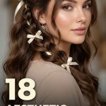18 Aesthetic Hairstyles for Long Hair with Soft Ribbons
