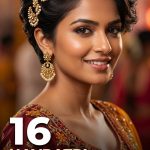 16 Navratri Hairstyles for Short Hair with Festive Pins