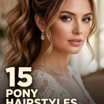 15 Pony Hairstyles for Wedding Guests and Modern Brides
