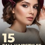 15 Fall Hairstyles for Short Hair with Berets and Velvet Clips