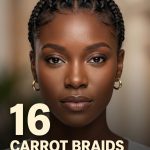 16 Carrot Braids Hairstyles for Black Women in High Updos