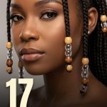 17 Hairstyles for Braids with Beads in Wooden and Clear Styles