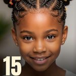 15 Pussycat Hairstyles for Kids Braids in Double Top Buns
