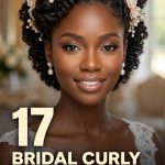 17 Bridal curly wedding hairstyles for black women