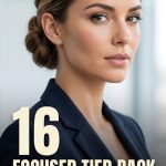 16 Focused tied back hairstyles for work