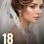 18 Veil-Friendly wedding hairstyles for bride with veil