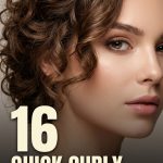 16 Quick easy curly hairstyles for school updo