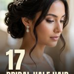 17 Bridal half hair up hairstyles for wedding