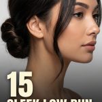15 Sleek low bun hairstyles for short hair