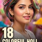 18 Colorful holi hairstyles for short hair