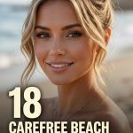 18 Carefree beach hairstyles for long hair easy summer messy buns