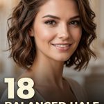 18 Balanced half up half down hairstyles for short hair
