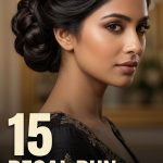 15 Regal bun hairstyles for lehenga
