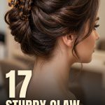17 Sturdy claw clip hairstyles for thick hair