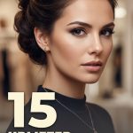 15 Uplifted hairstyles for high neck dress