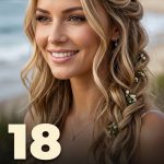 18 Wind-Resistant beach wedding hairstyles for long hair