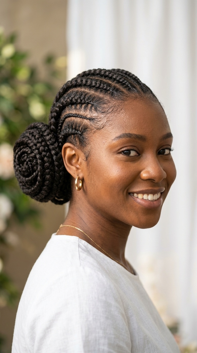 Feed-in Braids into a Braided Rose