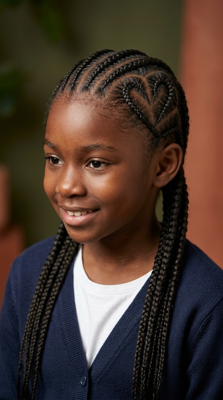 Feed-in Braids with a Heart Part