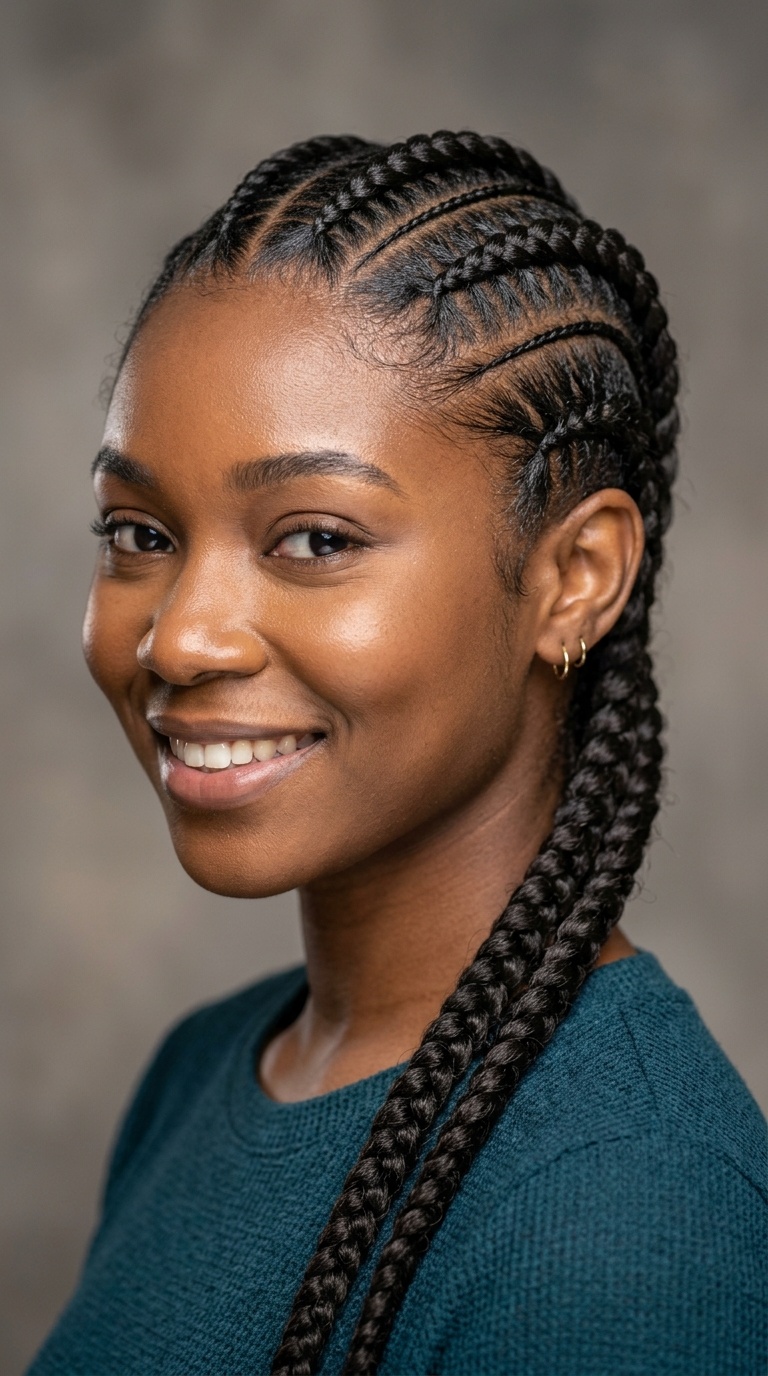 Feed-In Cornrows