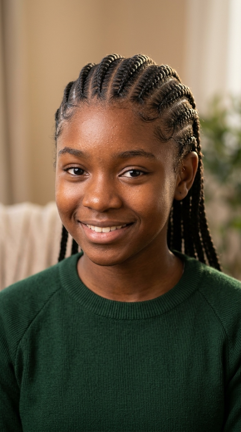 Feed-in Cornrows (Natural)