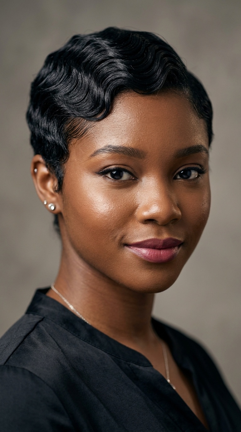 Finger Waves on a Short Pixie