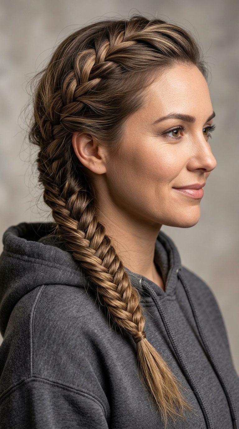 Fish-Tail Side Braid
