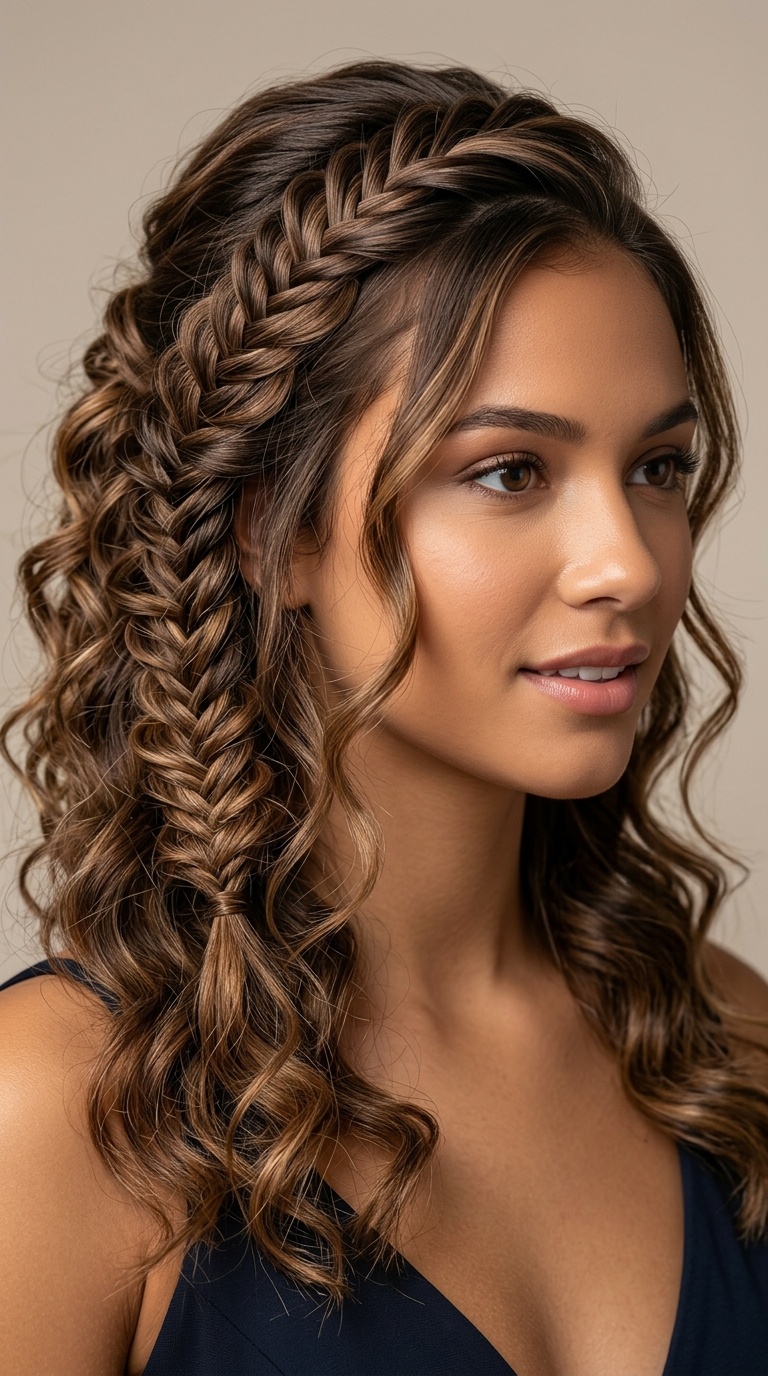 Fishtail Accent Curls