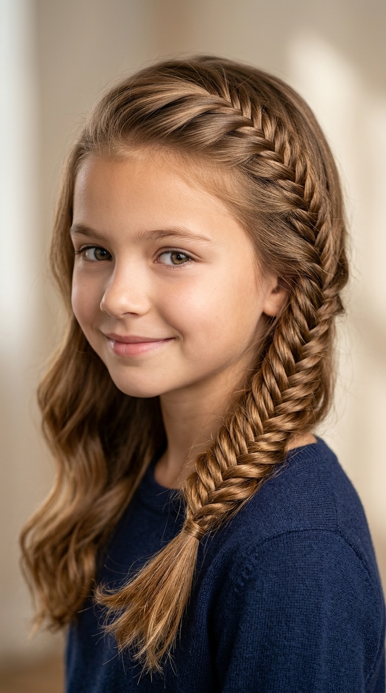Fishtail Accent Side Braid