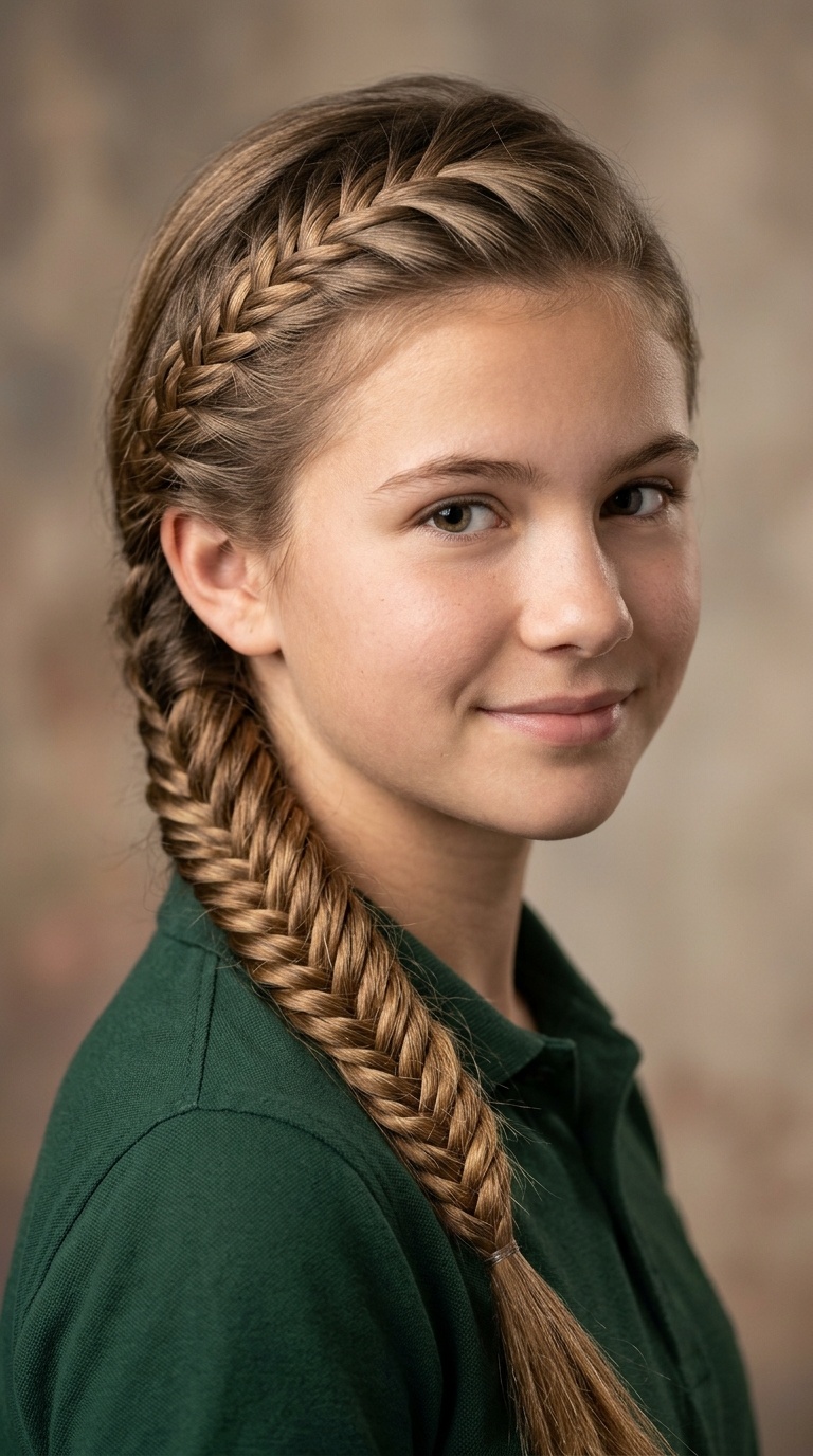 Fishtail Accent Side Braid