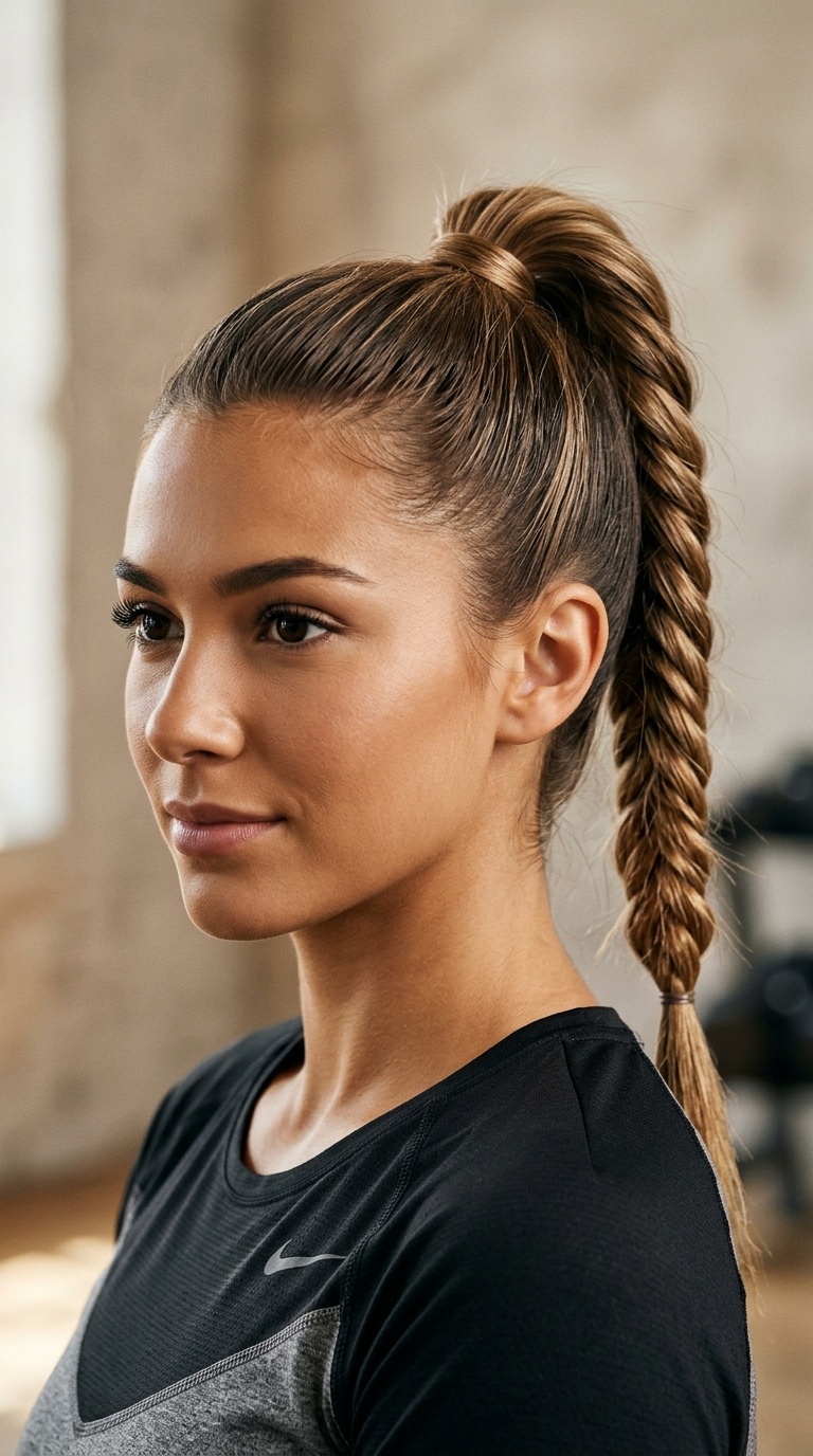 Fishtail Braid High Pony