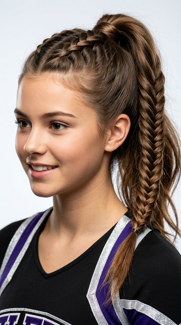 Fishtail Braid High Pony