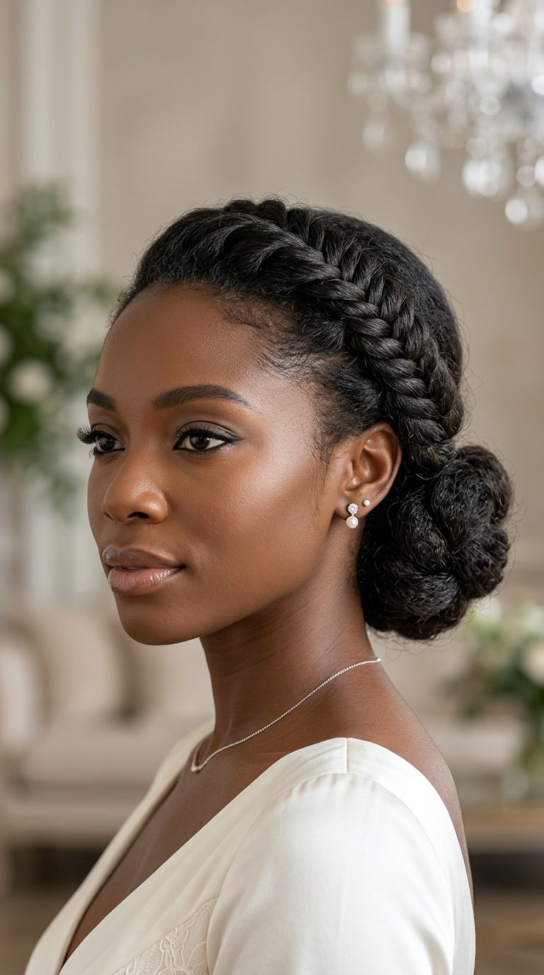 Fishtail Braid Low Bun