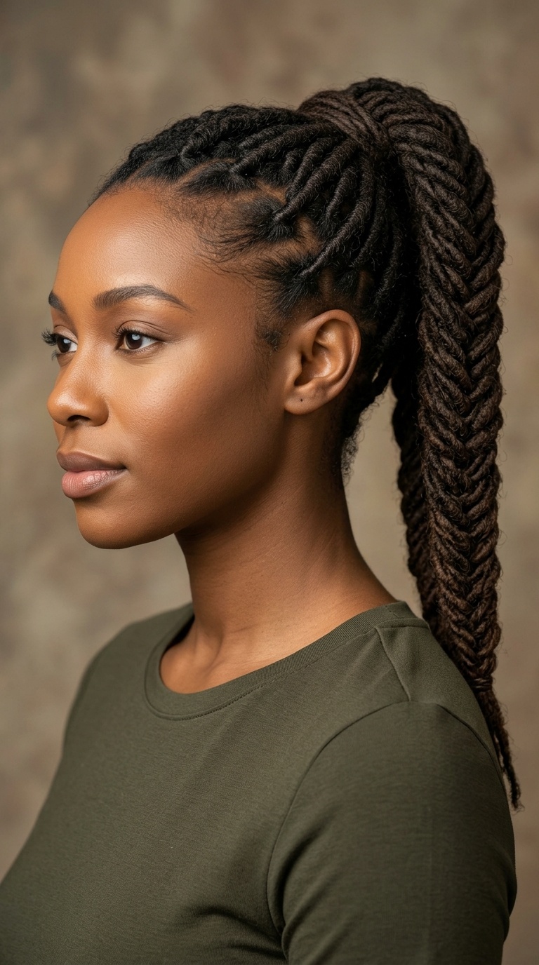 Fishtail Braid Ponytail