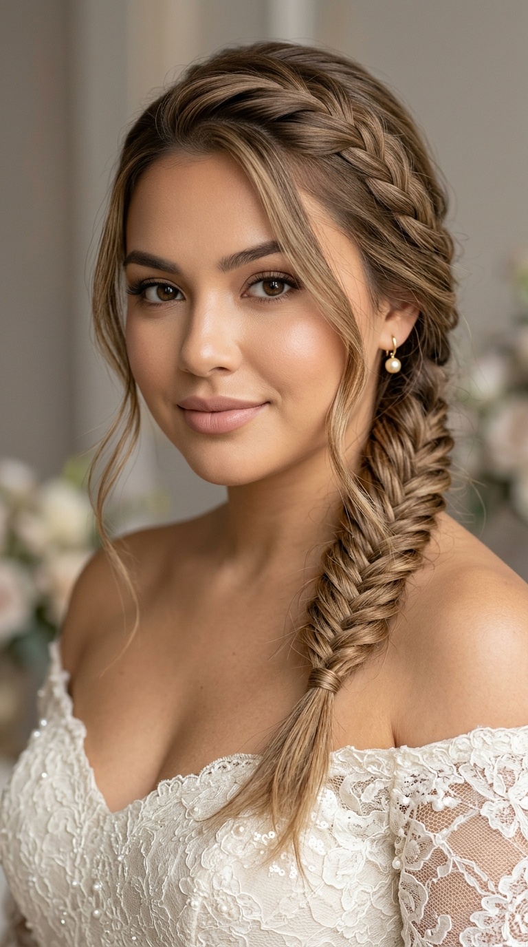 Fishtail Braid to One Side