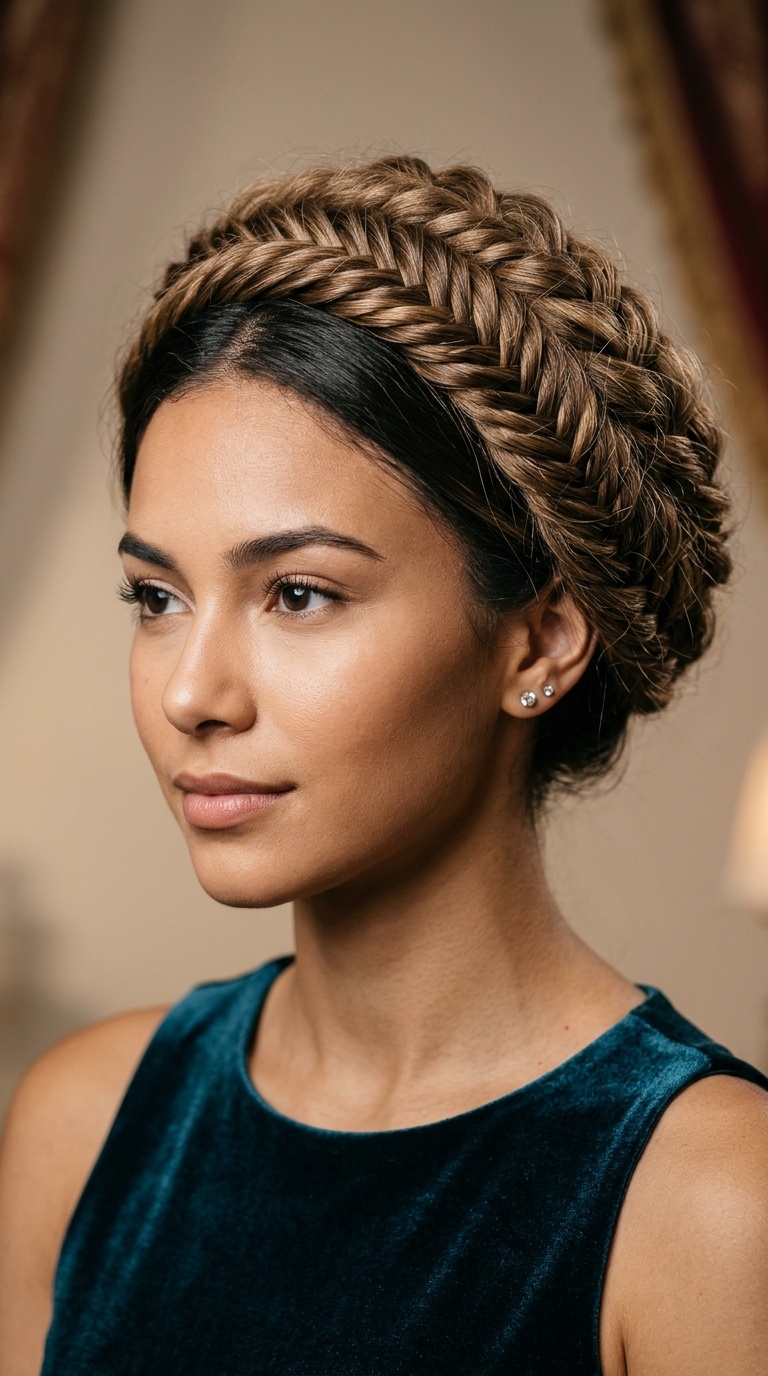 Fishtail Braid Updo