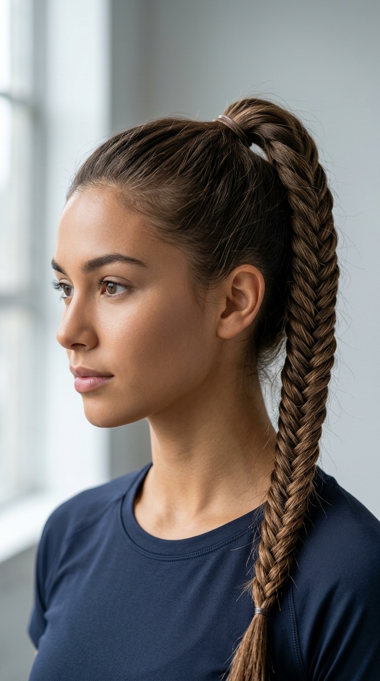 Fishtail Braid with Elastic Base