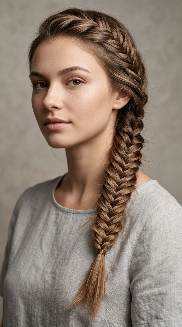 Fishtail Braid with Sea Salt Spray