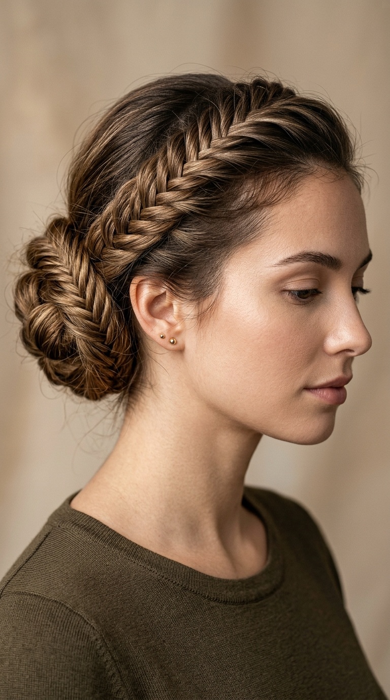 Fishtail Braided Bun