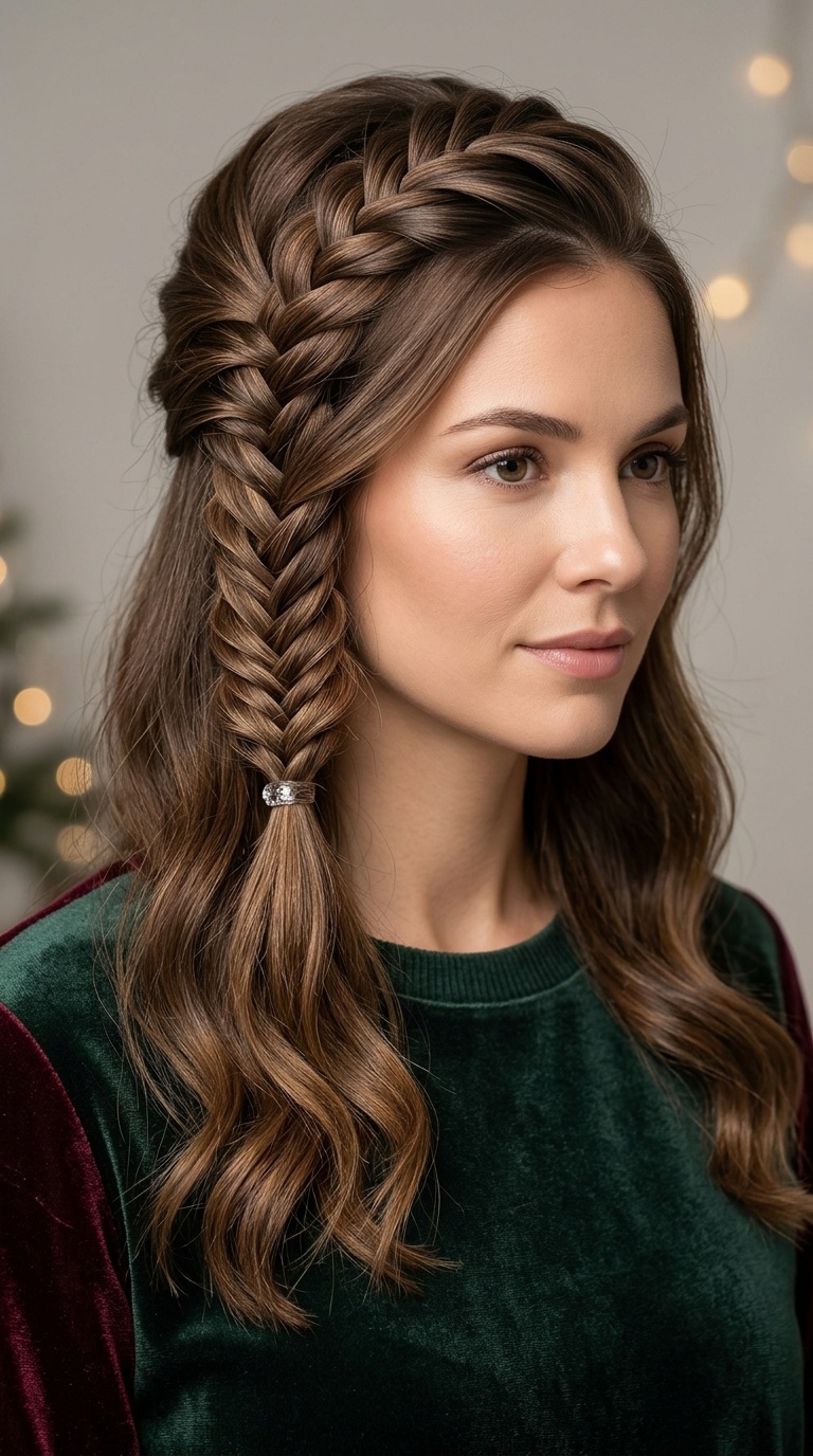 Fishtail Braided Half-Up